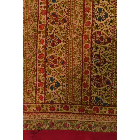 shop Kashmiri Pashmina Long Antique Jamawar shawl