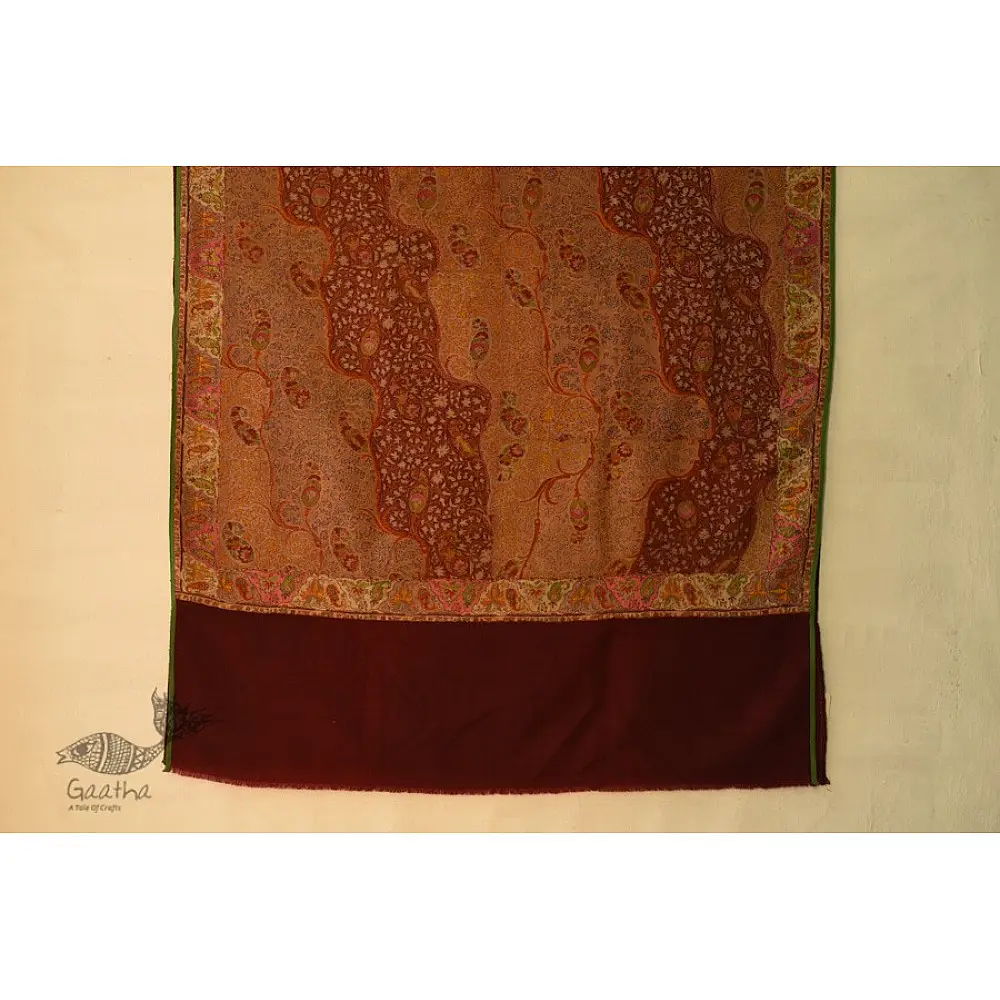 shop Dorukha Jamawar Pashmina Antique Shawl