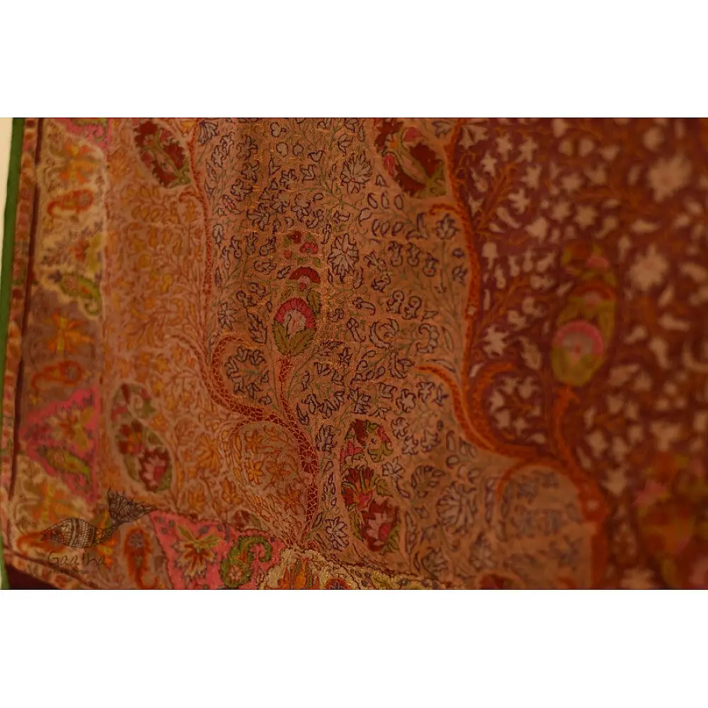 shop Dorukha Jamawar Pashmina Antique Shawl