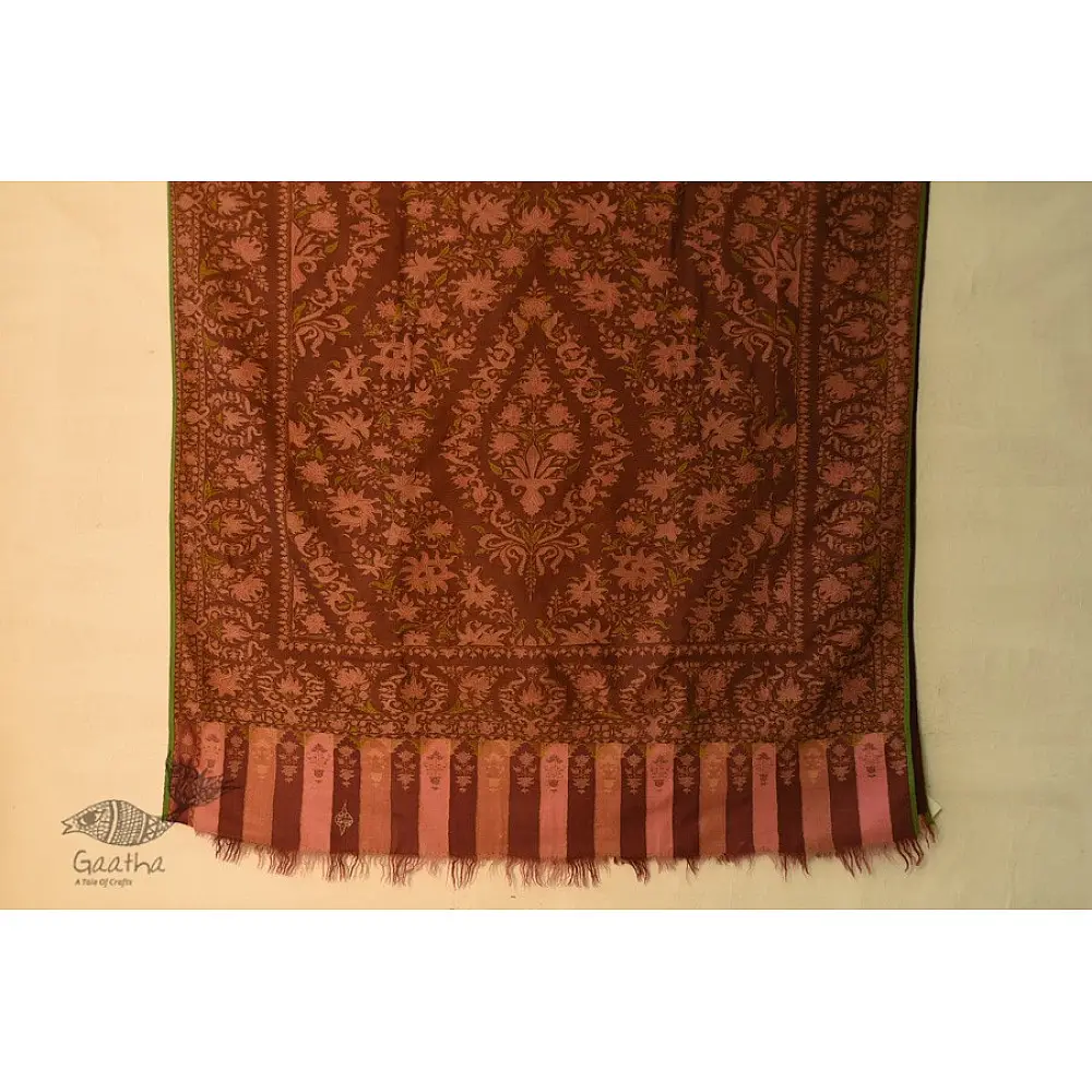 shop Old Antique Dorukha Jamawar Pashmina Shawl