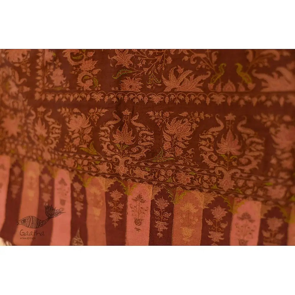 shop Old Antique Dorukha Jamawar Pashmina Shawl