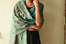 Pasham | Sozni Jamawar Embroidery - Pure Pashmina Shawl