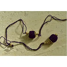 Crocheted Celebrations ❁ Handmade Crochet Rakhi & Lumba Set (Six Color Options) ❁ D