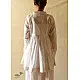 shop Handloom Cotton - Stitched Plain White Kediyu