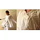 shop Handloom Cotton - Stitched Plain White Kediyu