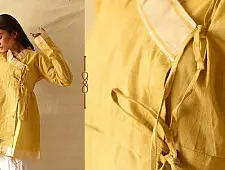 Raas | Unisex Handloom Cotton Kediyu ~ Light Yellow