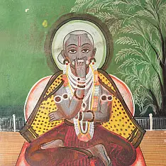 Memory Lines | Indian Antique Painting | Yogi  ( With Frame) 