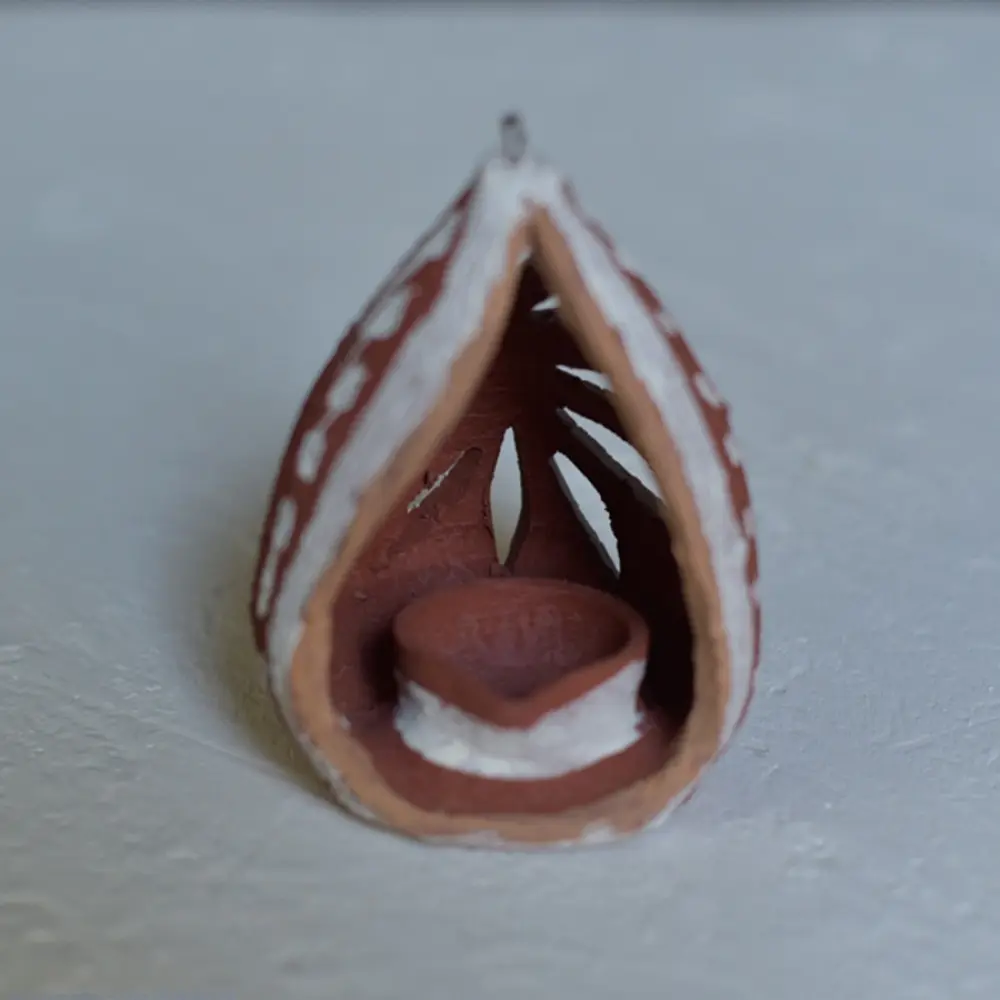 Terracotta Handmade Lamp / Diya 