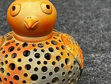 Terracotta Tales | Pottery Art ~ Round Sparrow T Light Holder 