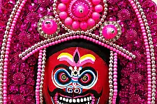 Mukhauta . मुखौटा : Handmade Wall Hanging Paper Mache Mask - Ravan