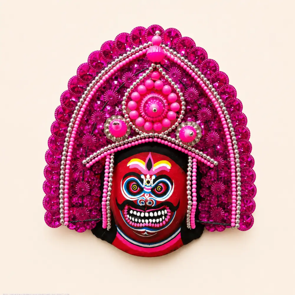 shop Handmade Wall Hanging Paper Mache Mask - Ravan