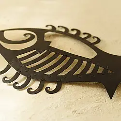 Ahou | Wrought Iron Fish | Handmade wall Art