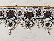 Prachin . प्राचीन || Bead Work ~ Antique Wall Hanging Toran - Sun Motif