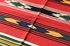 A finite infinity ❧ Handwoven Geometric Dhurries  ( 5 X 3 Feet )