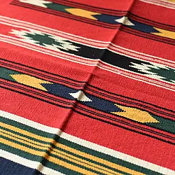 A finite infinity ❧ Handwoven Geometric Dhurries  ( 5 X 3 Feet )