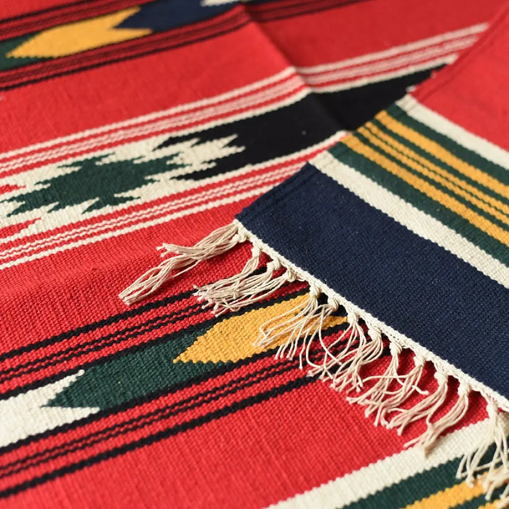 shop Handwoven Geometric Dhurries