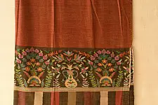 Gul - Kashmiri Handwoven Kani | Pure Pashmina unisex Shawl (Reversible)