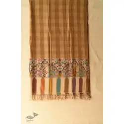 Gul - Kashmiri Handwoven Kani | Pure Pashmina Checks Shawl (unisex)