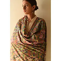 Gul - Kani Handloom original Pashmina Full Jaal Kashmiri Shawl 