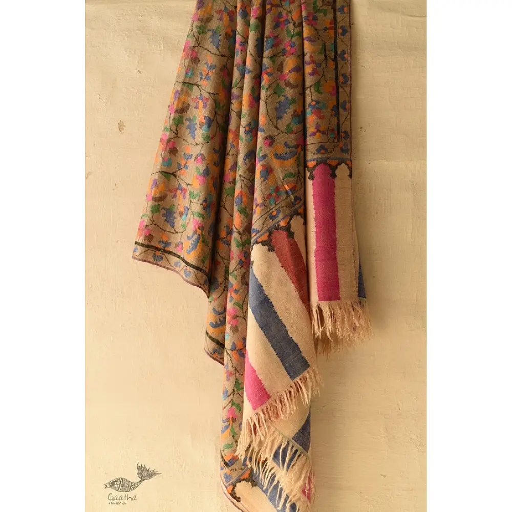 shop Handwoven Kashmiri Kani | Pure Pashmina Shawl