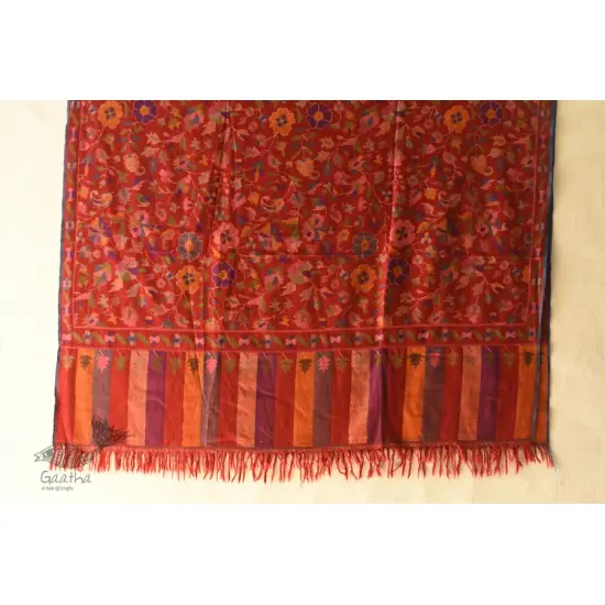 shop Kashmiri Kani Pashmina Wool Shawl