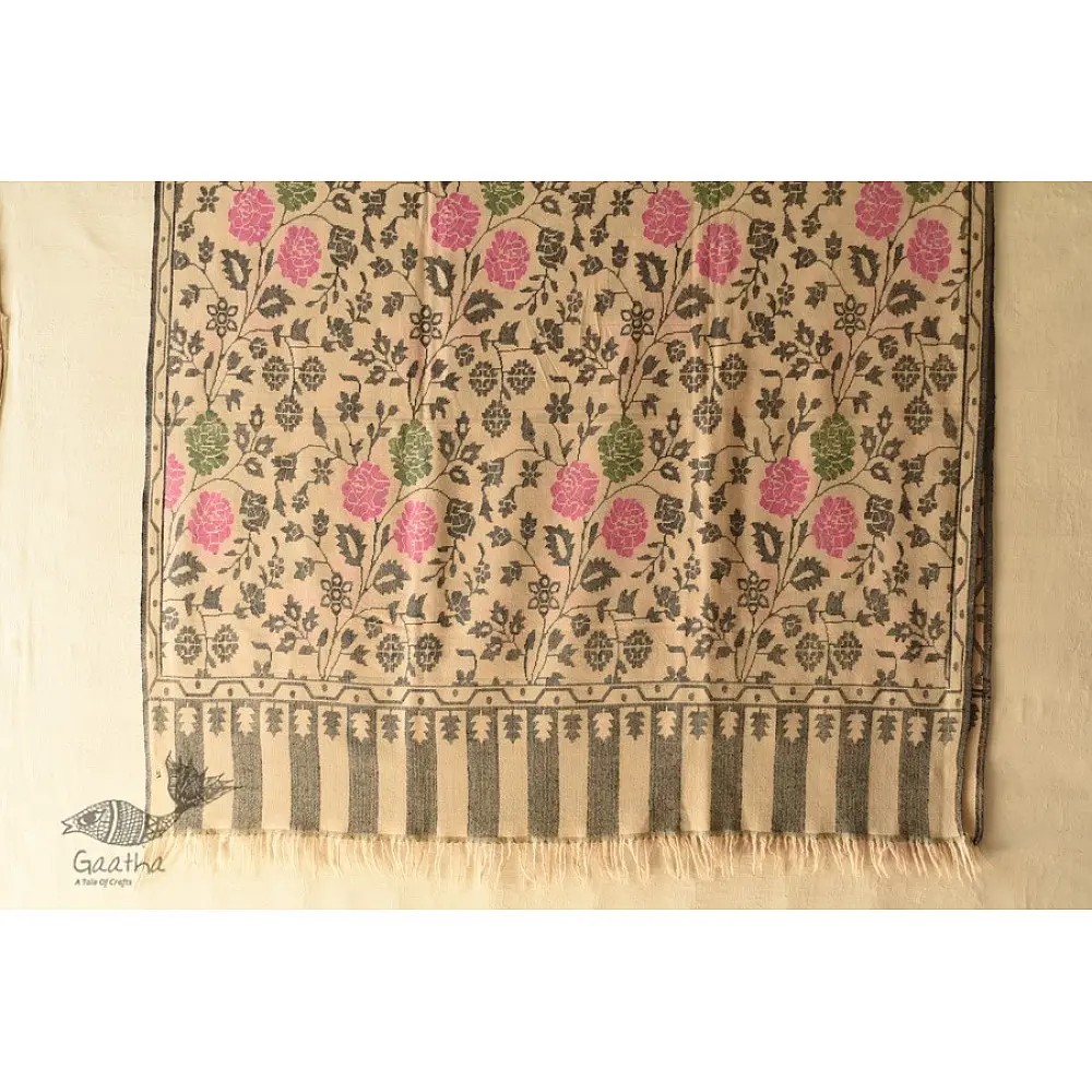 shop Kashmiri Pure Pashmina Wool ~ Kani Woven Shawl