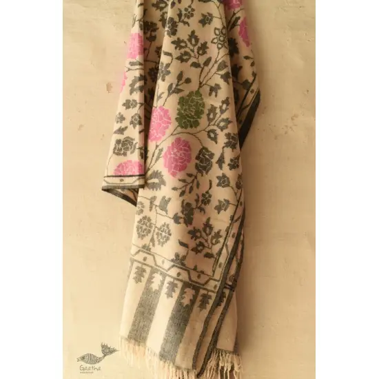 shop Kashmiri Pure Pashmina Wool ~ Kani Woven Shawl