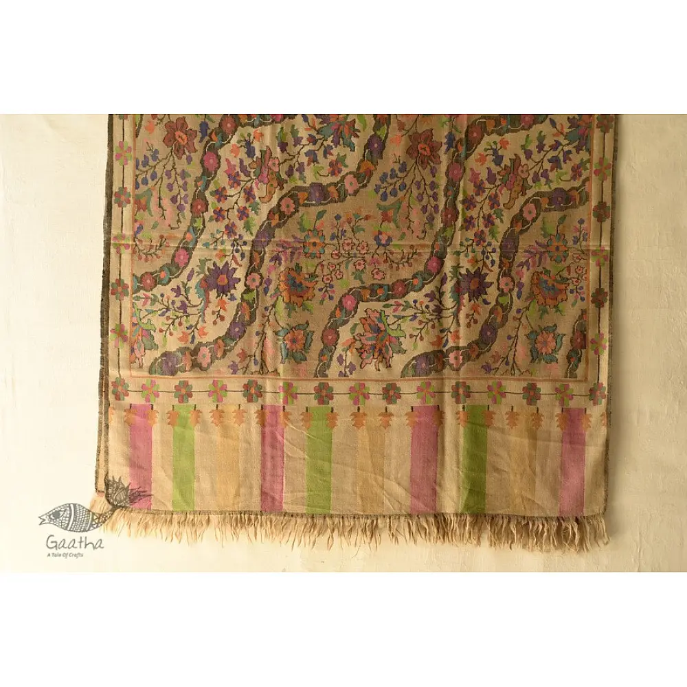 shop Kani Handwoven ~ Pure Pashmina Wool Kashmiri Shawl