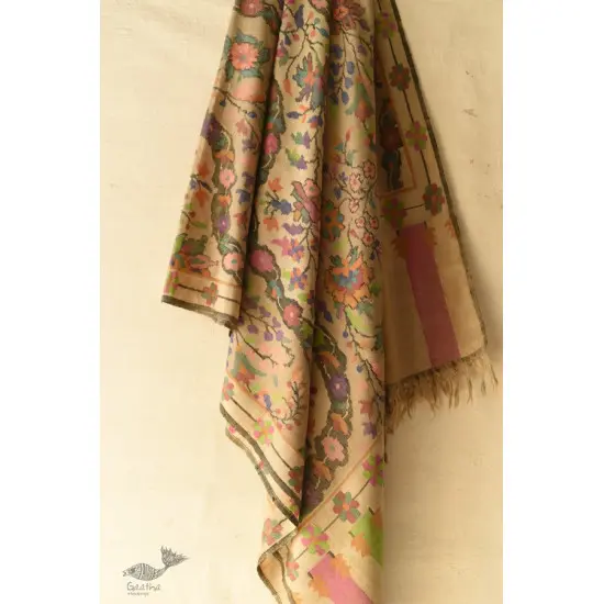 shop Kani Handwoven ~ Pure Pashmina Wool Kashmiri Shawl