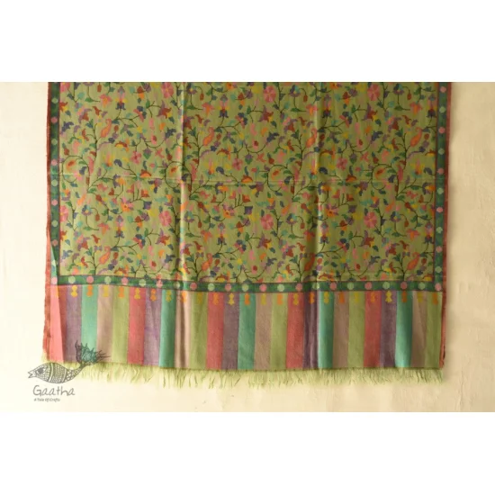 shop Kashmiri handwoven Pure Pashmina Kani Shawl