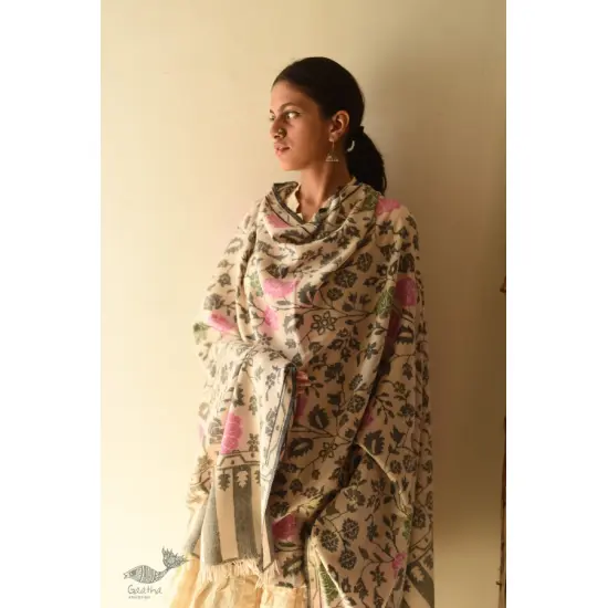 shop Kashmiri Pure Pashmina Wool ~ Kani Woven Shawl