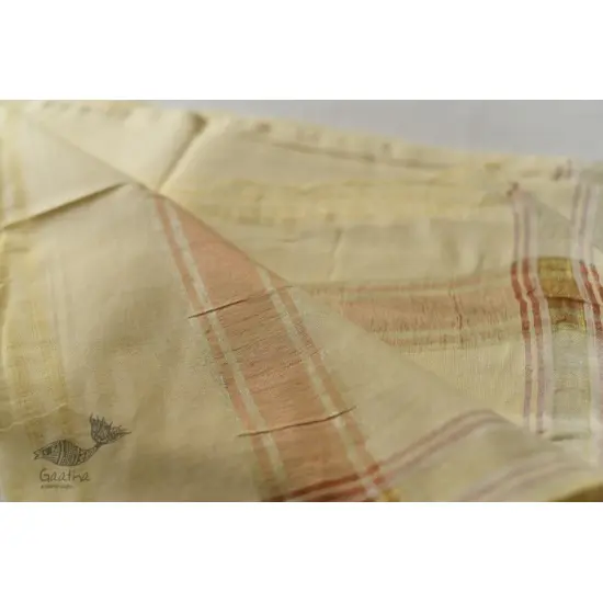 Handloom Cotton + Matka Silk Dhoti & Khes