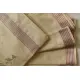 Handloom Matka Silk + Matka Silk Dhoti & Khes - Red & Silver Line Border