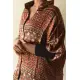 buy Ajrakh Block Printed Modal Silk Shirt - Half Sleeve