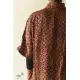 buy Ajrakh Block Printed Modal Silk Shirt - Half Sleeve