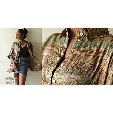 Itr . इत्र | Ajrakh Block Printed Modal Silk Shirt