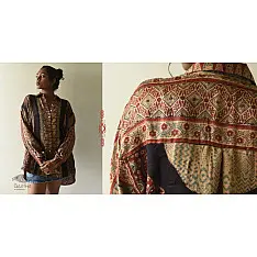 Itr . इत्र | Ajrakh Modal Silk Shirt 1