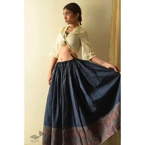 shop  Ajrakh Prints with Natural Dye - Long Skirt