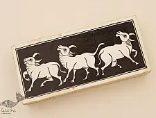 Wooden box ☀ COws - 105