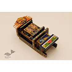 Kathanik . कथनिक ☀ A Wooden Shrine (Blue - 20 cm) ~ 118 Kathanik . कथनिक ☀ A Wooden Shrine (Blue - 20 cm) ~ 118
