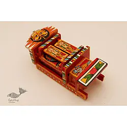 Kathanik . कथनिक ☀ Kaavad ~ A Wooden Shrine (Red - 20 cm) ~ 119