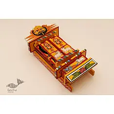 कथनिक ☀ Kaavad A Wooden Shrine ( Yellow - 29 cm) ~ 120