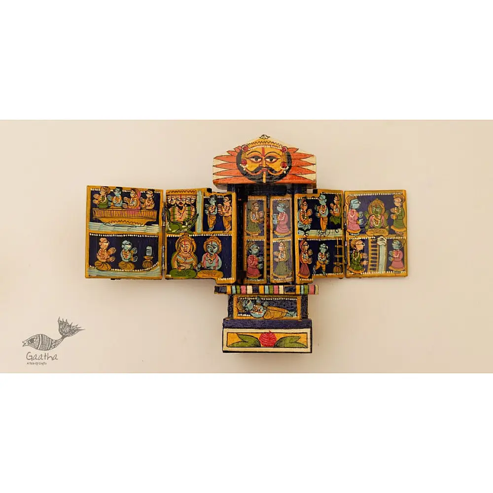 कथनिक ☀ A Wooden Shrine (Blue - 20 cm) ~ 118