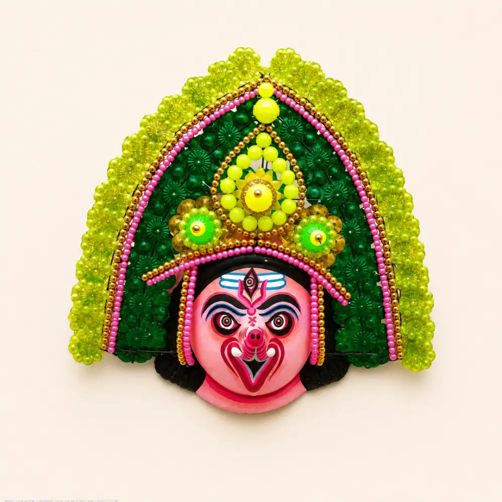 shop Handmade Hanging Chhau Mask - Paper Mache - Ganesha