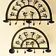 shop  Wrought Iron ~ Trible Wall Hanging Lamp Holder
