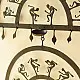 shop  Wrought Iron ~ Trible Wall Hanging Lamp Holder
