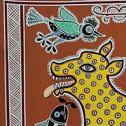 Mandana Art - Painting  | Fox ( 11 x 14 inch)