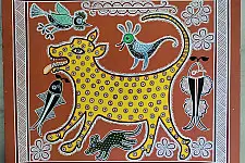 Mandana Art - Painting  | Fox ( 11 x 14 inch)