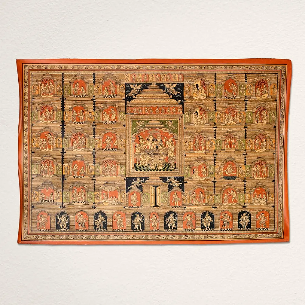 shop Pattachitra Traditional Painting of Ram Lila With Natural Color