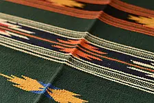 A finite infinity ❧ Handwoven Geometric Dhurries  - 5 x 3 Feet